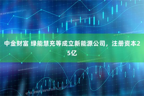 中金财富 绿能慧充等成立新能源公司，注册资本25亿